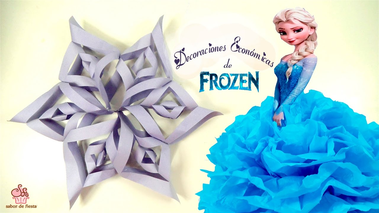 COPO DE NIEVE FROZEN ( MUY FÁCIL)🎈 Sabor de Fiesta.