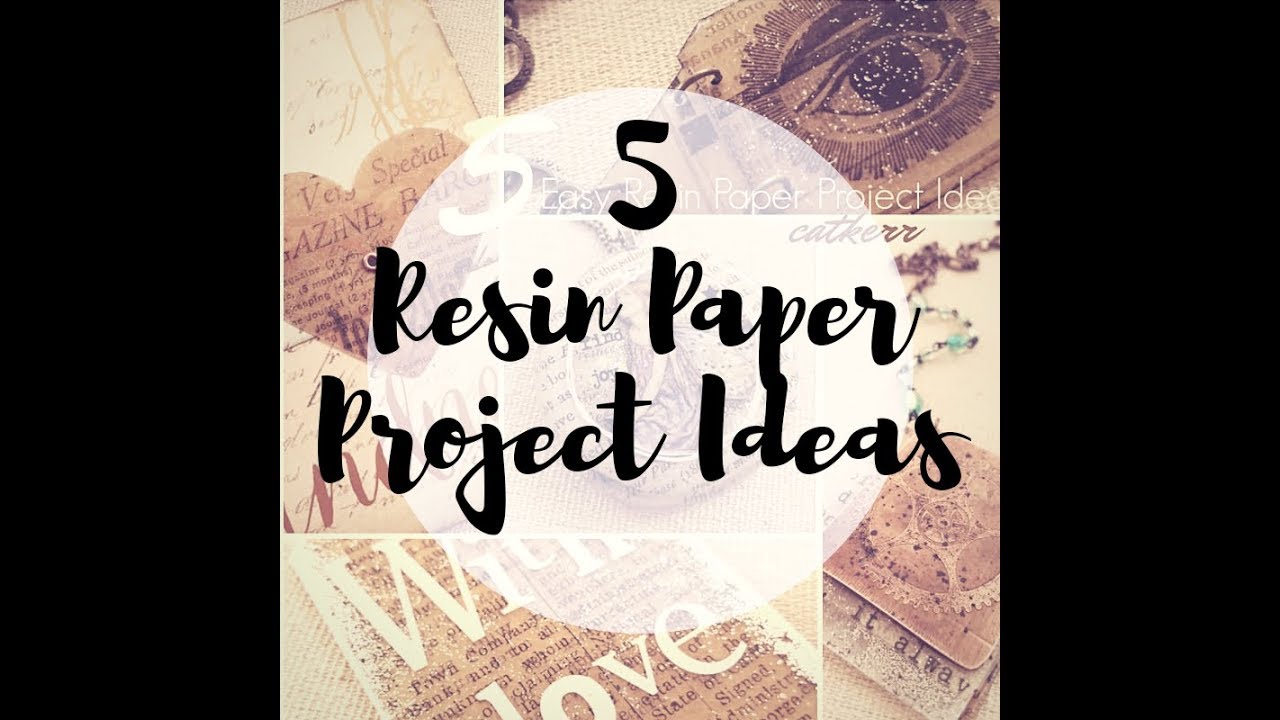 5 Project Ideas you can make with Resin Paper