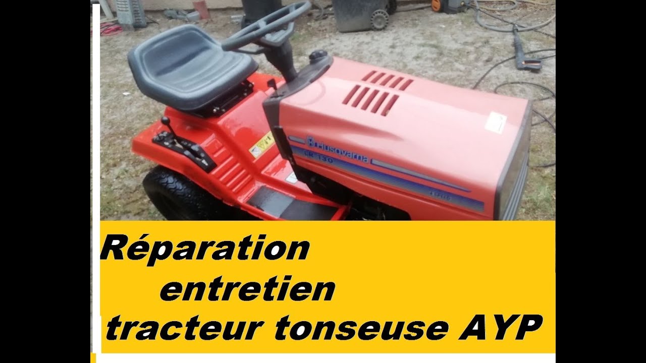 tracteur tondeuse réparation entretien panne AYP (vidéo 30)