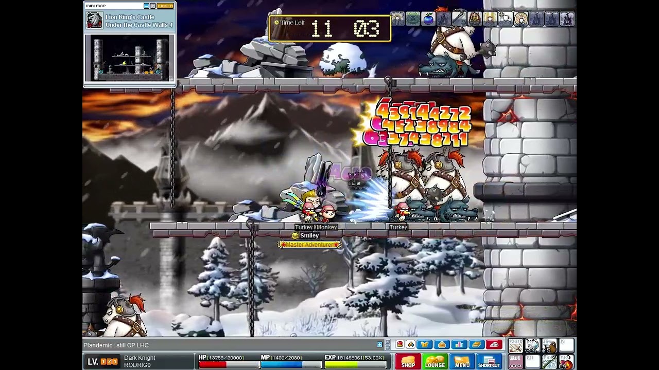 MapleStory - Level 171 Dark Knight Party Training at LHC Bearwolf