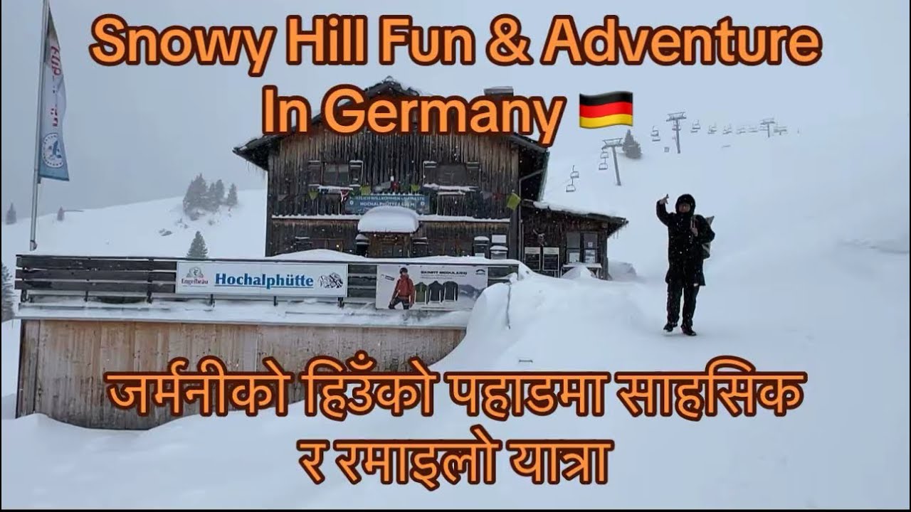 Snowy Hill Fun & Adventure in Germany 🇩🇪 