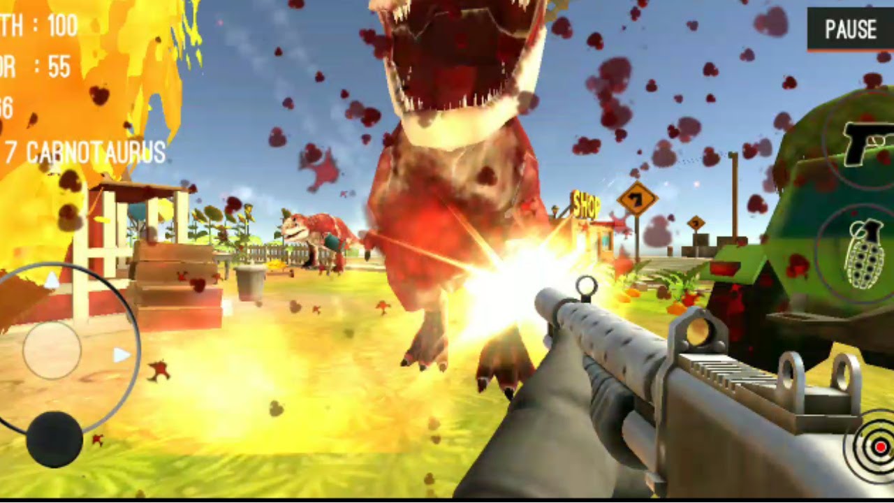 Dinosaur Hunter Dino City 2017 - Playing With All Weapons - Android Gameplay