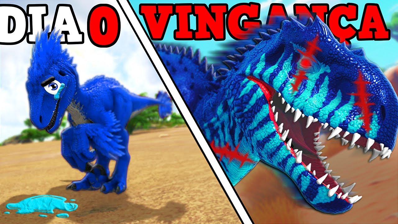 O PEQUENO BLUE RAPTOR ABANDONADO EVOLUIU PARA SE VINGAR! 100 DIAS ARK