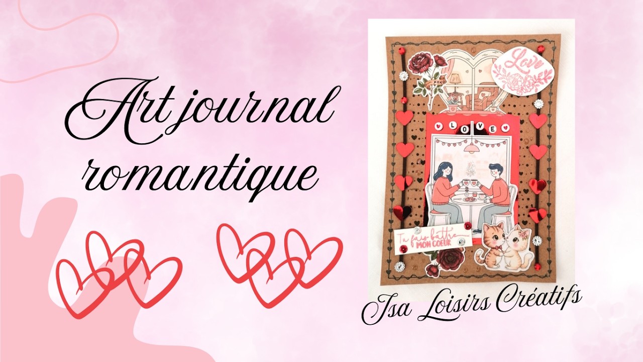 Art journal ROMANTIQUE pour la St-Valentin 💖