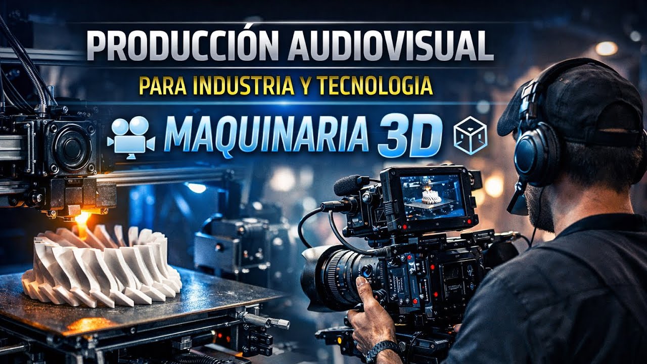 Producción audiovisual para empresas tecnológicas | Maquinaria 3D 