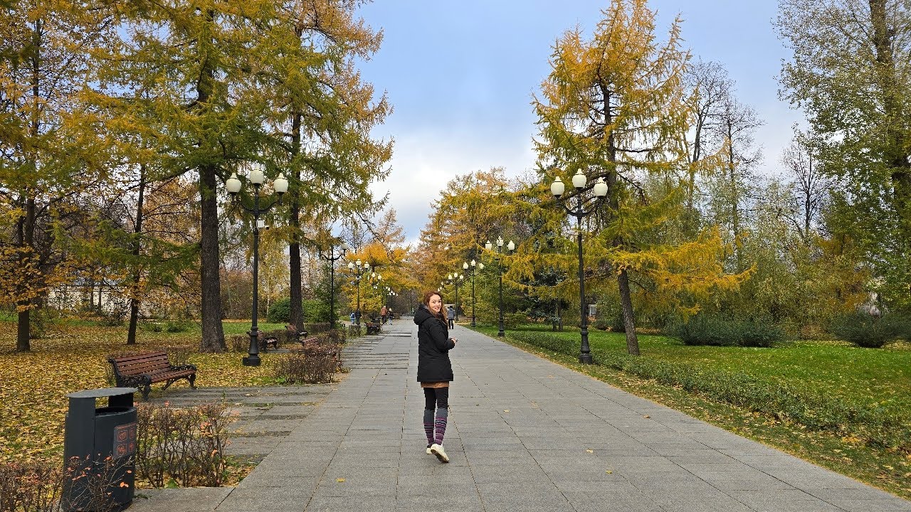 Moscow Gorky Park 아침 조깅