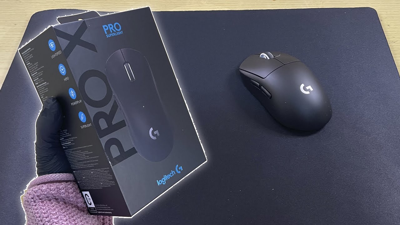 Logitech G PRO X SUPERLIGHT + Mouse Pad Logitech G G740 Unboxing (ASMR)