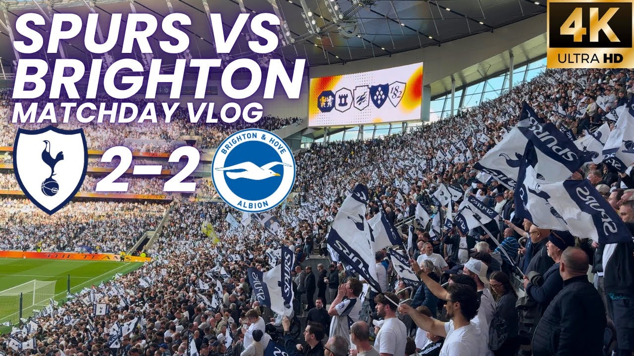 TOTTENHAM ON THE BRINK OF RELEGATION!! 😱 | Spurs Vs Brighton Matchday VLOG [4K]
