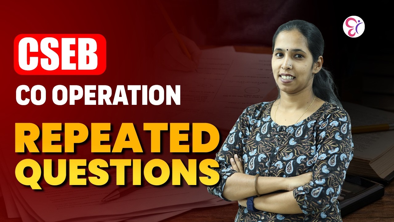 CSEB Co-Operation Repeated Questions | CSEB EXAM 2026