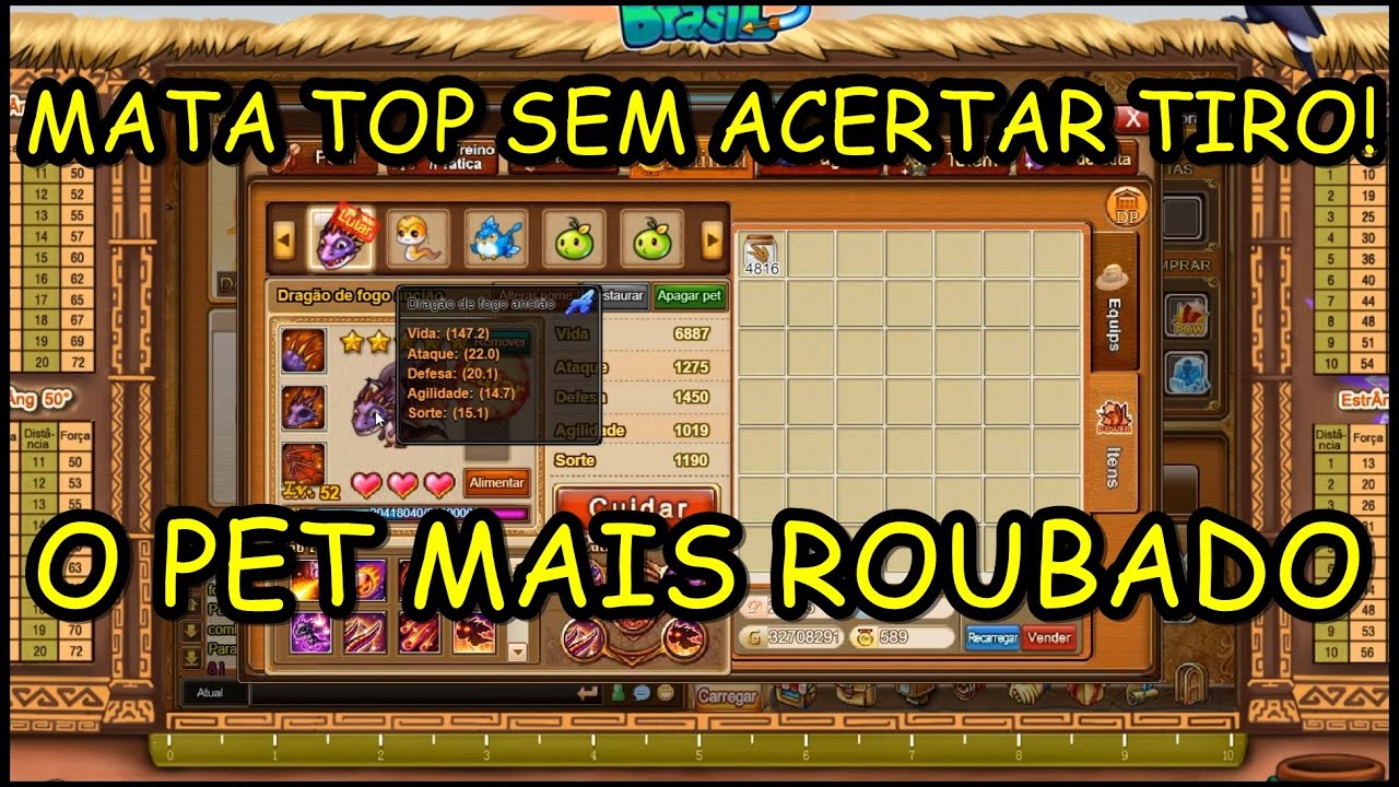[DDTANK BRASIL] TESTAMOS O PET DO DRAGÃO E A FLAMEJANTE! QUE COMBO ROUBADO!