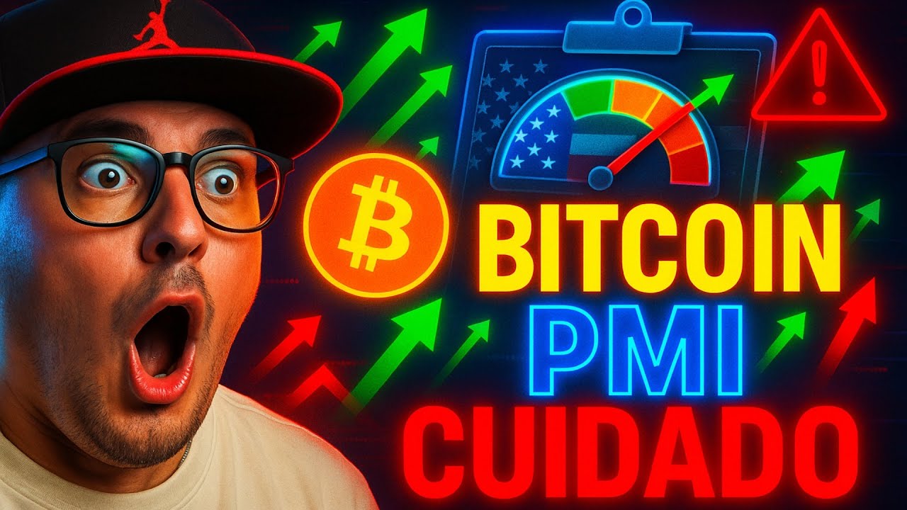 TRADING BITCOIN EN DIRECTO 🔴 BTC Subir&aacute; o Bajar&aacute;? PMI Mover&aacute; el Mercado ⚠️