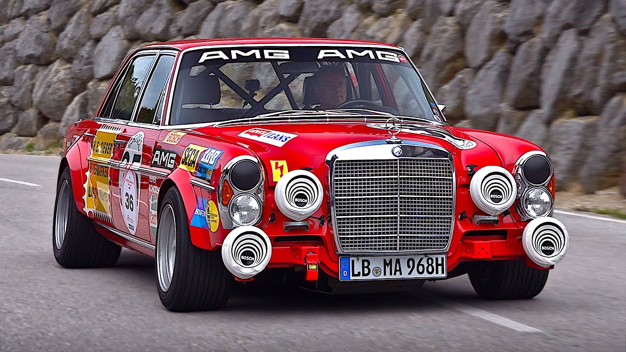 Onboard the 6.8L V8 powered 1971 Mercedes-Benz AMG 300 SEL racecar feat. RAW sounds *HQ audio*