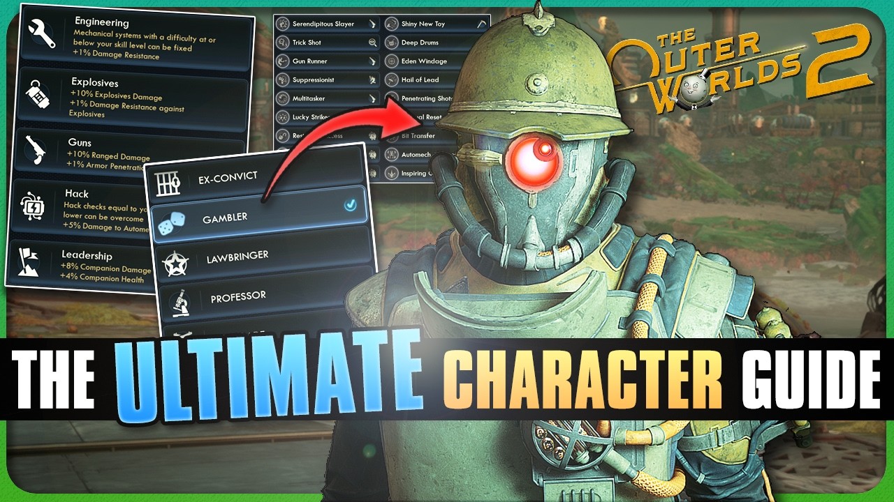 The Outer Worlds 2 Guide - Skills, Perks, Flaws, Traits, Backgrounds, & Appearance (Spoiler Free)