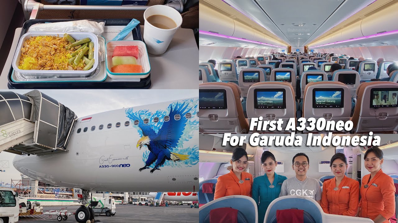 Garuda Indonesia BRAND NEW Airbus A330neo Flight Experience | Makassar - Jakarta GA611