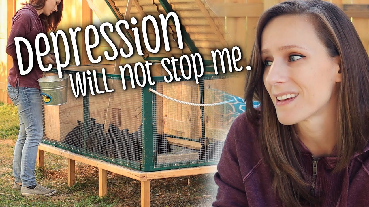 Depression will not stop me (suburban homesteading with rabbits, chickens, & dogs)