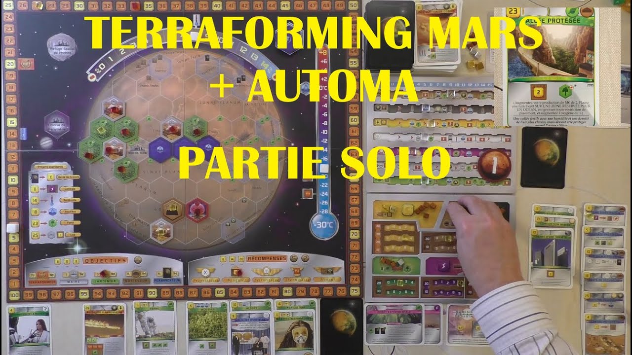 [FR] TERRAFORMING MARS - Partie Solo contre l'AUTOMA (+ Prélude)