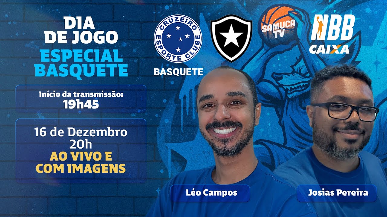 CRUZEIRO BASQUETE X BOTAFOGO PELO NBB | AO VIVO E COM IMAGENS | SAMUCA TV - 16/12/2025