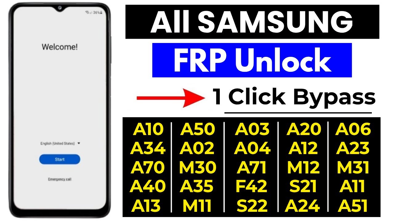 1 Click Bypass All Samsung Phone - Samsung FRP Unlock Android 11/12/13/14 Without Computer