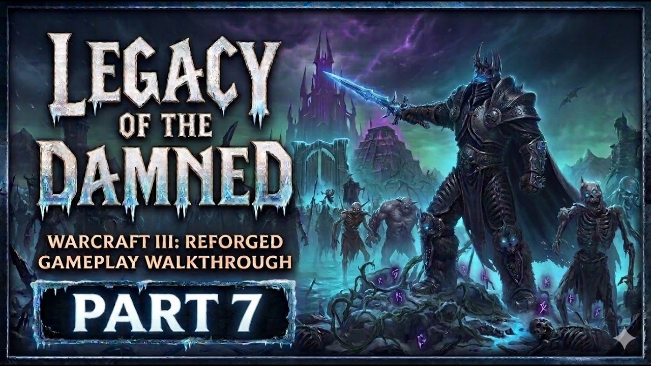 Warcraft 3 Reforged Gameplay Walkthrough - Scourge - Legacy of the Damned - Part 7 1440p 60fps