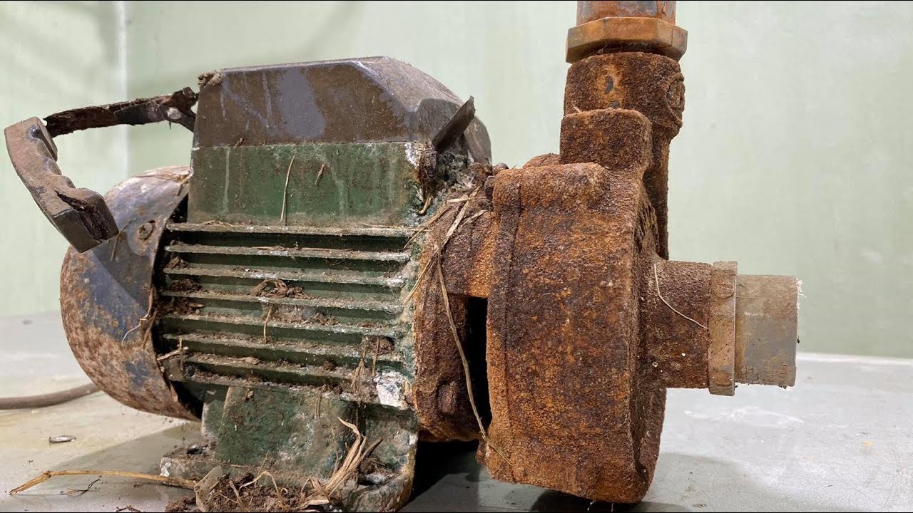 Restoration Water Pumps Electric Old Rusty - Restore Water Pum motor Perfectly Made in Vietnam