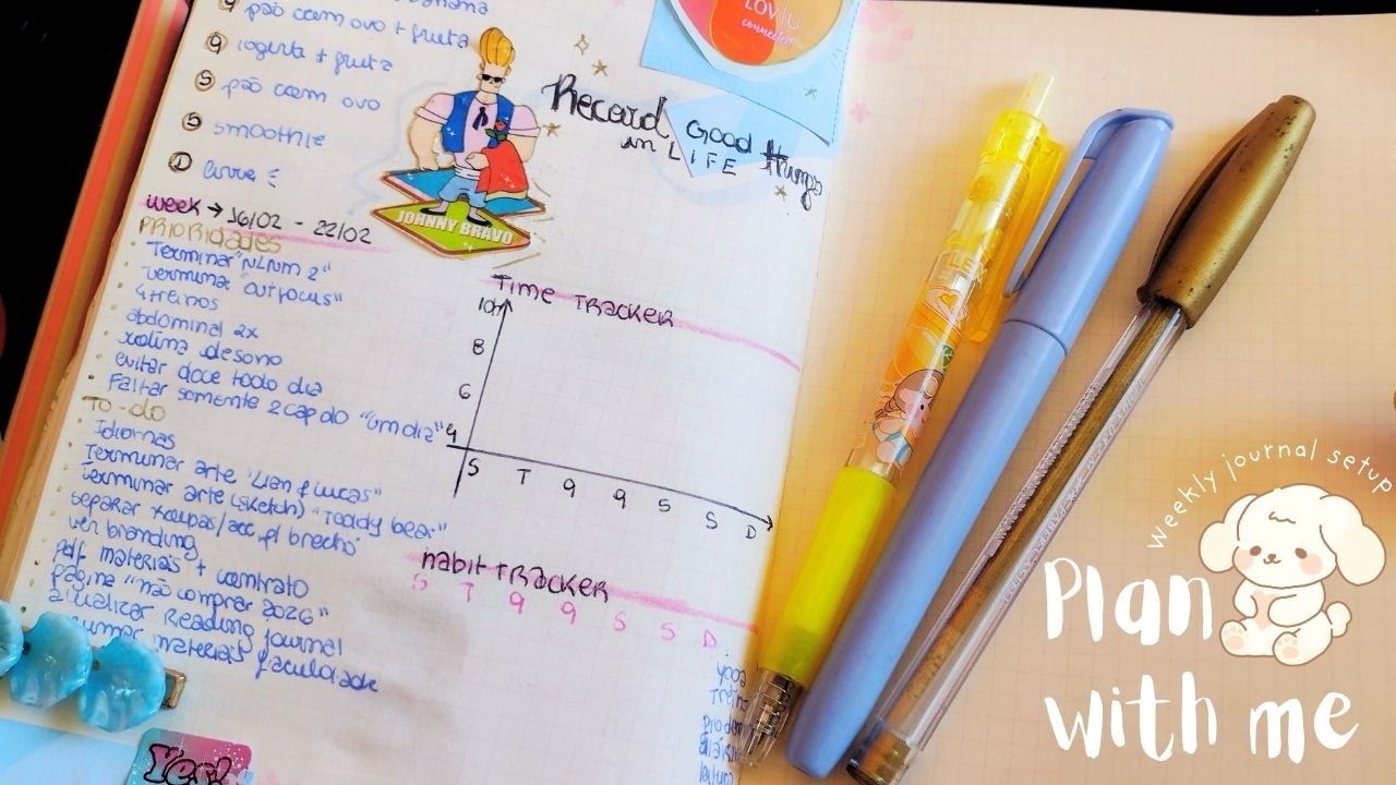 PLAN WITH ME | weekly journal setup