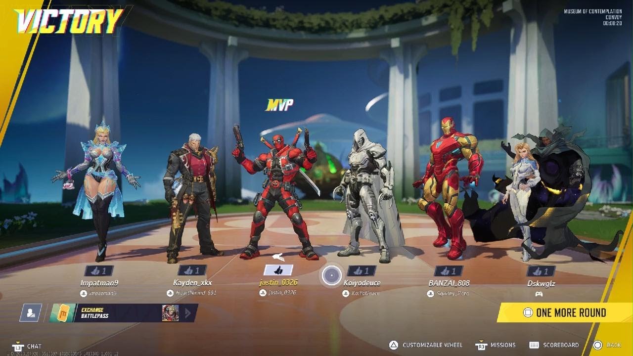 Marvel Rivals Deadpool, MCU Iron Man, Blood Soldier, and Hellfire Protocol Team Up