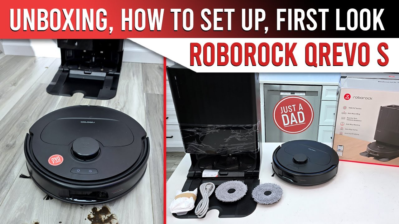 How To Setup Roborock Qrevo S Robot Vacuum & Mop Combo Unboxing & First Look!