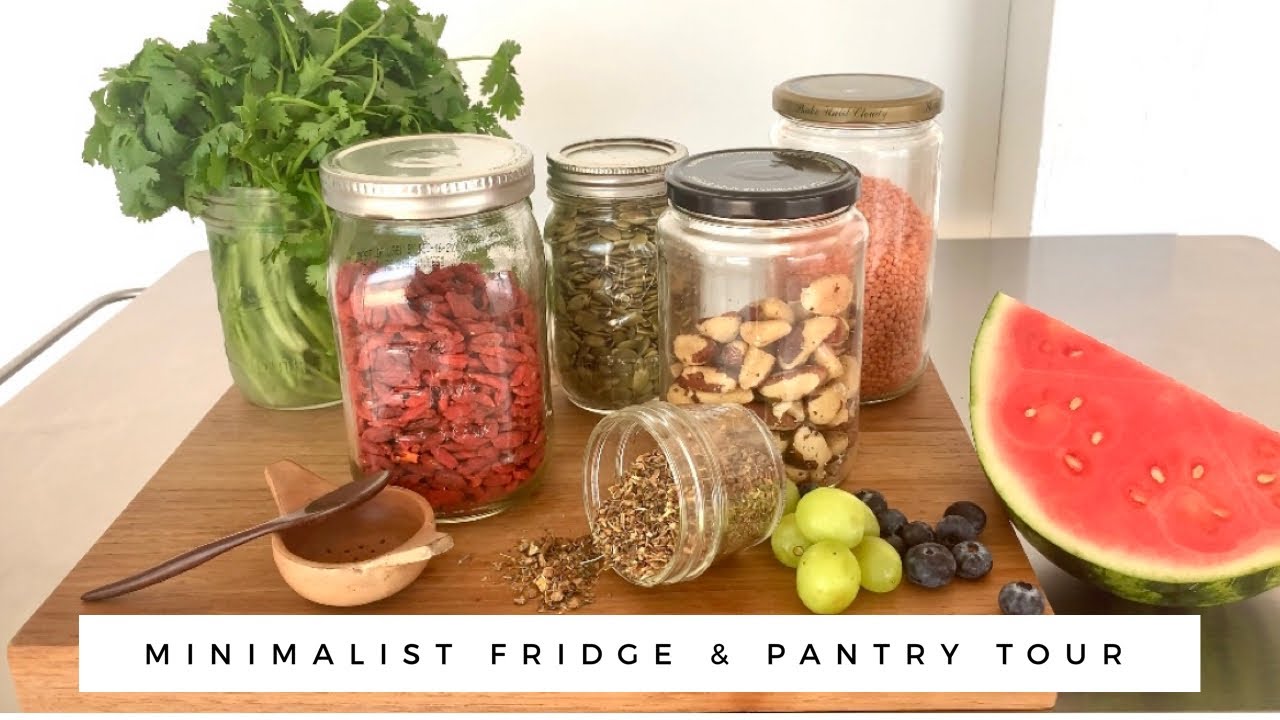 Минималистичный тур по холодильнику и кладовой | Zero Waste, веганская кухня