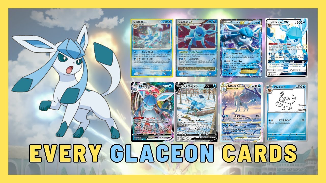 Every Glaceon Pokemon Card #Glaceon #Eeveelution #PokemonTCG