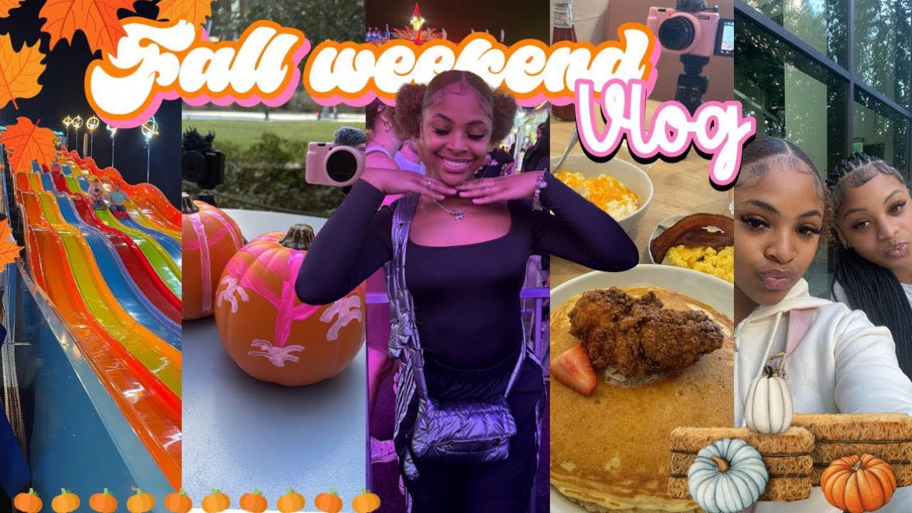 Fall Weekend Vlog 🎃 ! Brunch w/ Ra'mariah, Painting Pumpkins, Fair, and More!|| ThatGurlGabrielle