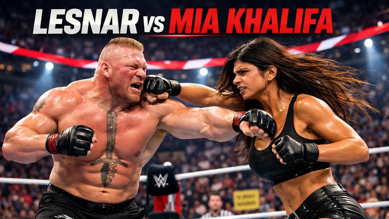 BROCK LESNAR vs MIA KHALIFA – Beast Incarnate vs Celebrity Challenger! | WWE 2K Gameplay🔥