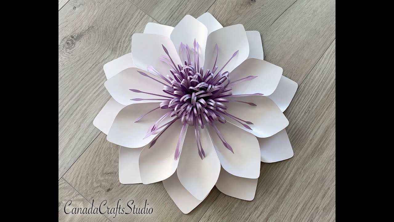 Paper Flower Tutorial (Template 74)