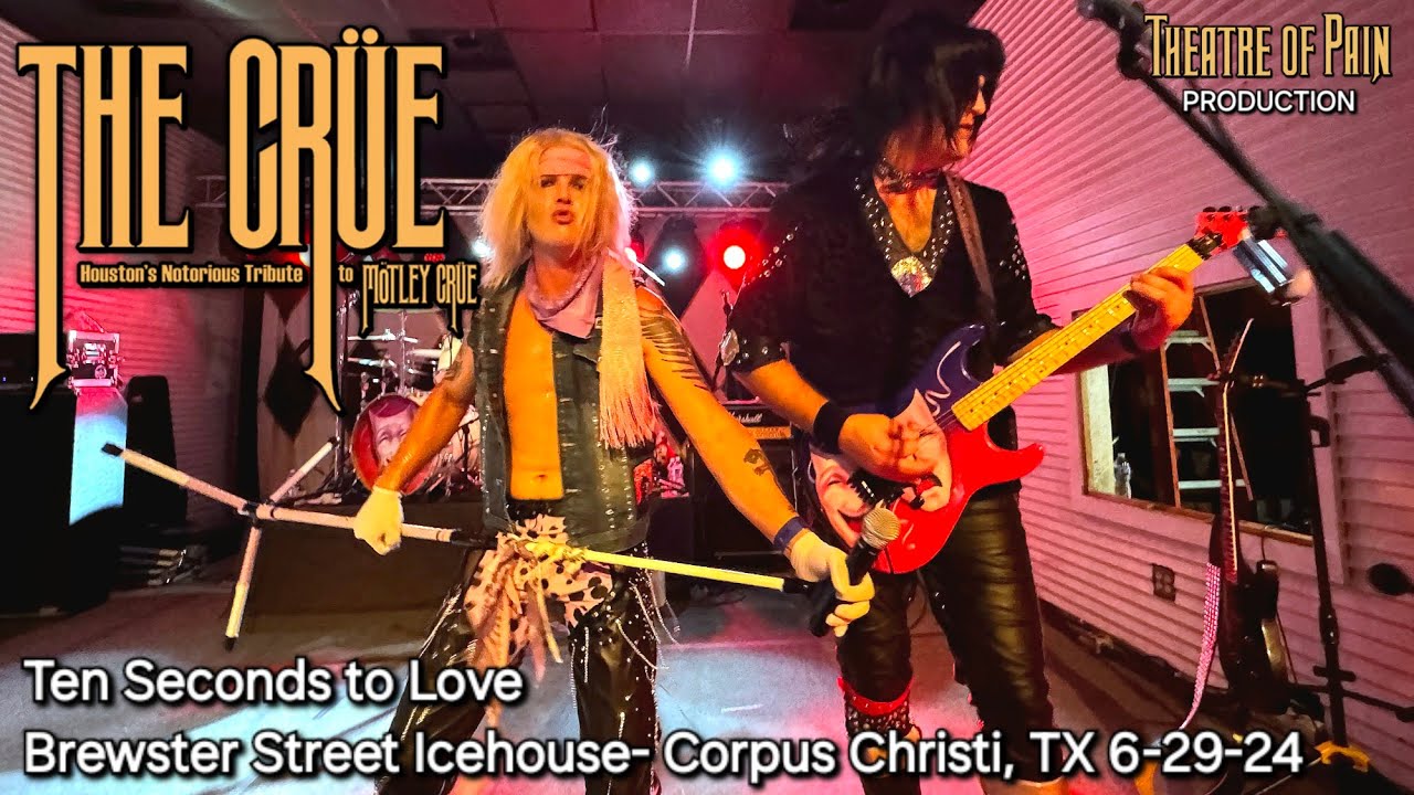 The Cr&uuml;e- Tribute to M&ouml;tley Cr&uuml;e rocks 'Ten Seconds to Love' in Corpus Christi, TX! 6/29/24