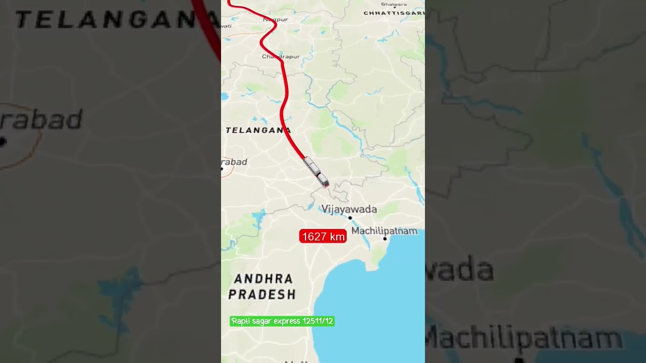 Rapti Sagar express 12511/13 train route #trains
