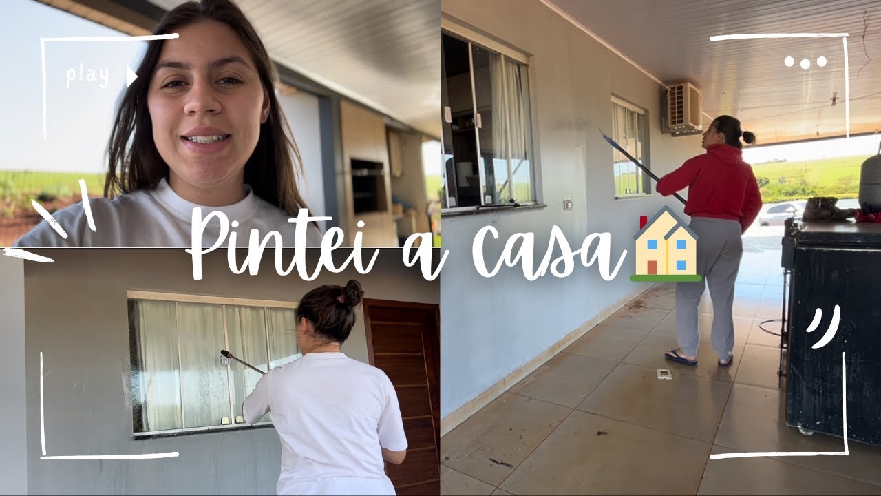 Olha como ficou minha casa depois da pintura! 🏠😍 | Rotina na roça