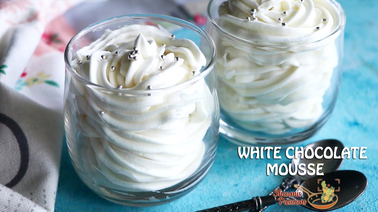 White chocolate mousse recipe - 2 ingredients white chocolate mousse