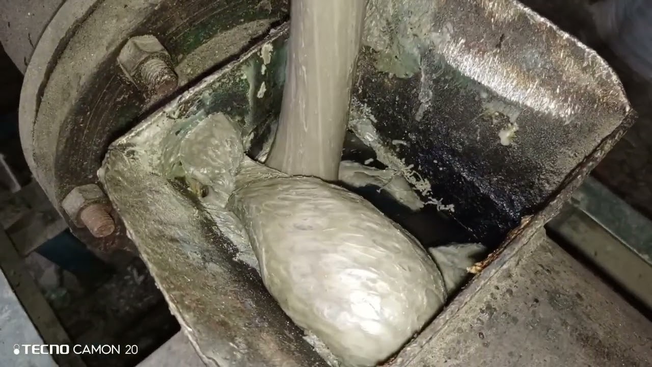 “After cutting and melting, the scrap is turned into granules.”