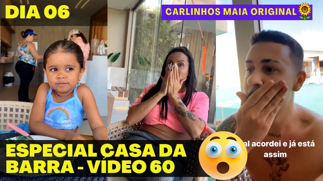 TEVE TRAI&Ccedil;&Atilde;O | COME&Ccedil;OU A FOFOCA LOGO CEDO NA CASA DA BARRA 😲😲 | CARLINHOS MAIA 🌻