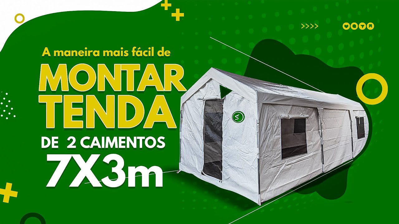 Como montar Tenda 7x3 metros em 10 minutos
