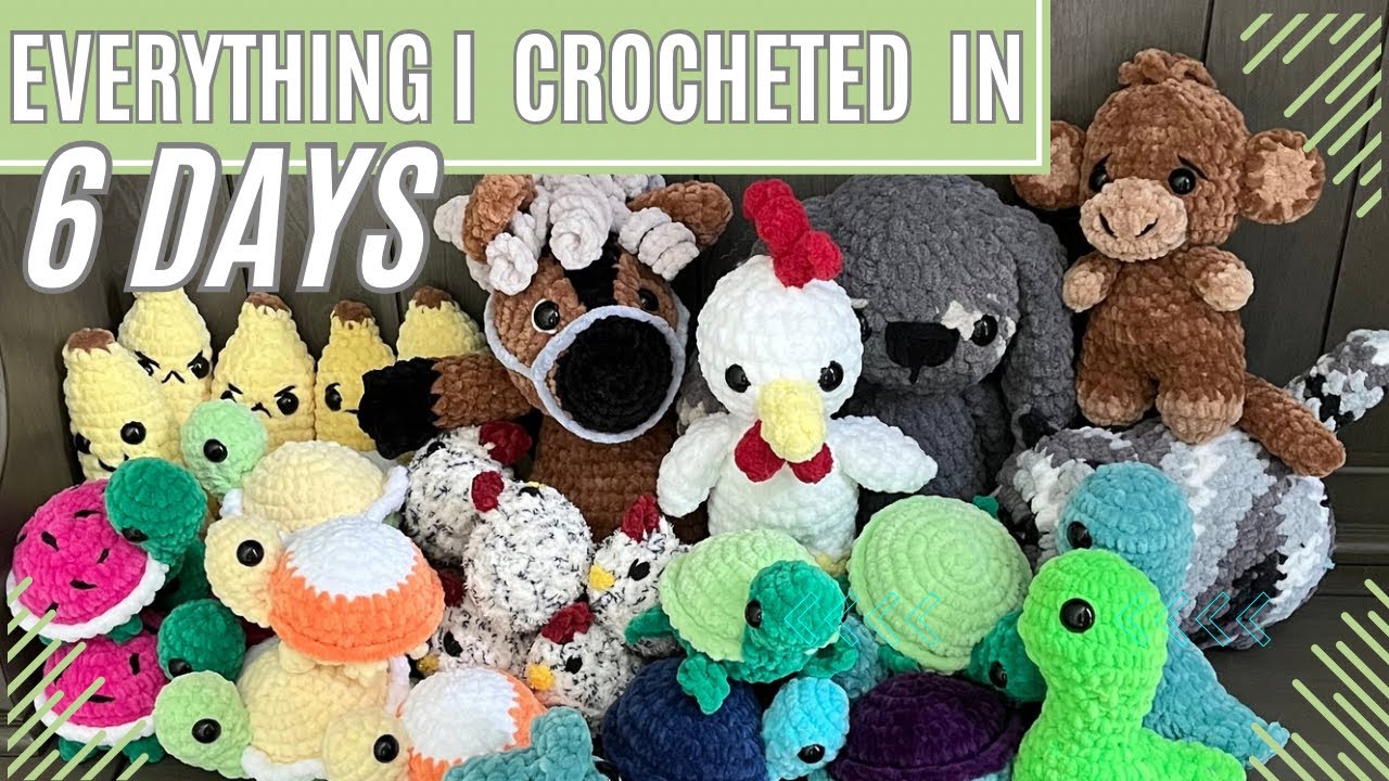 Market Prep ✨ Six Days of Crochet ✨ Restocking Inventory ✨ New and Tried and True Patterns