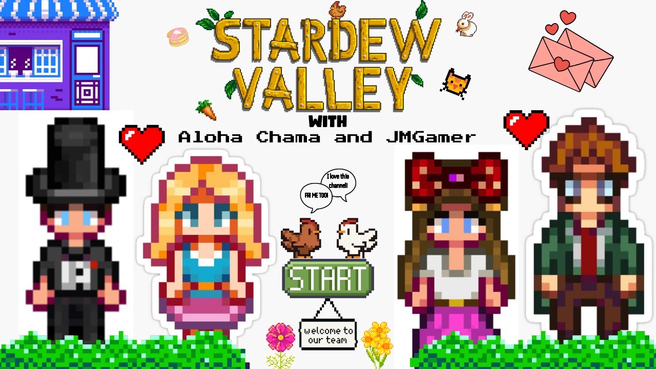 JMGamer and Aloha Chama Play Stardew Valley (pt.1)