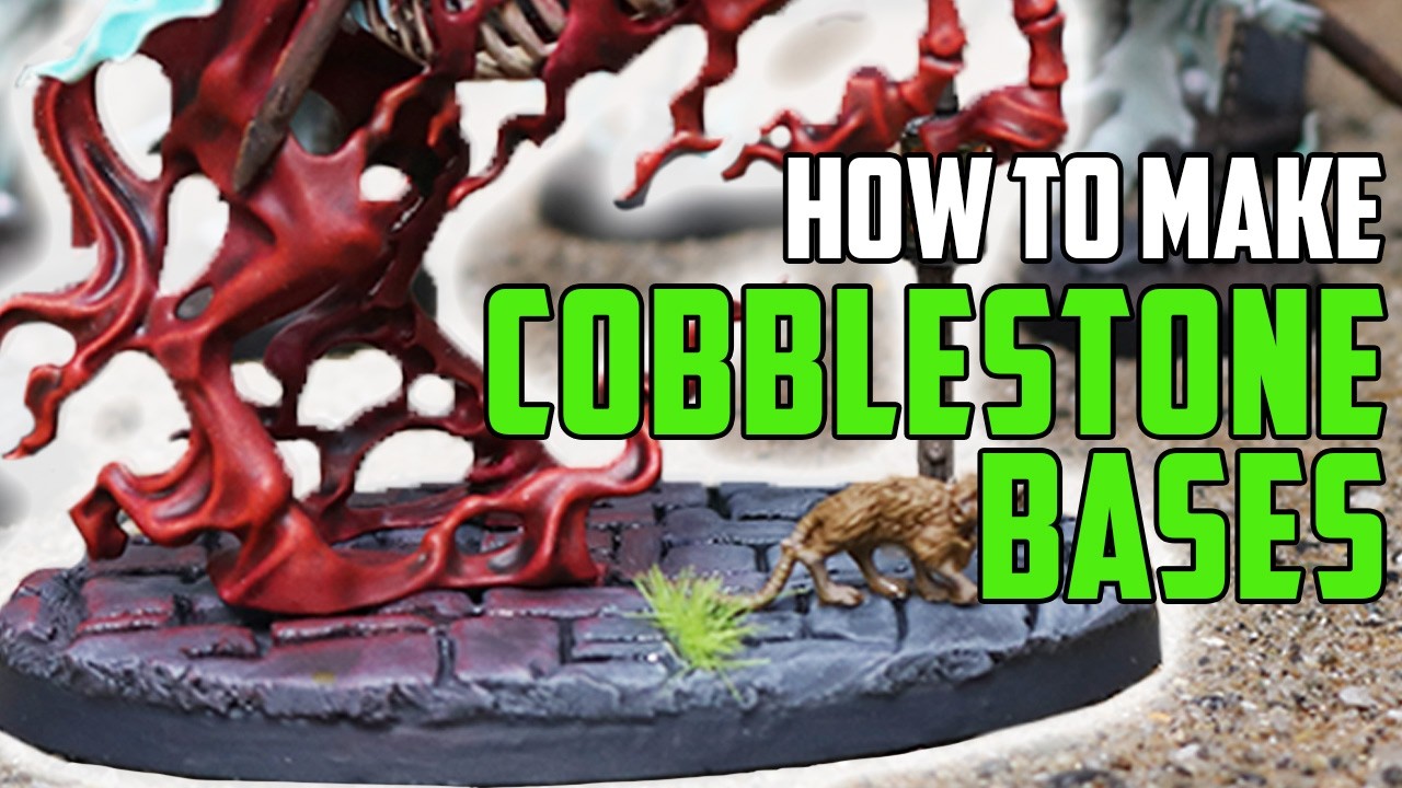 Простой способ изготовления оснований из булыжника для ваших моделей.