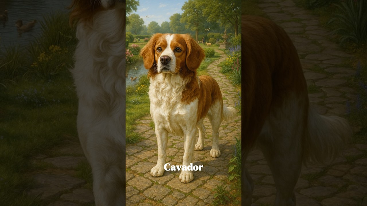 Cavador: Sweet Cavalier King Charles Spaniel x Labrador Retriever Mix! 🐶❤️ #shorts