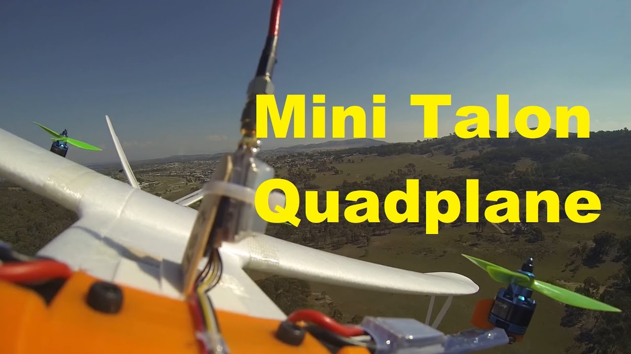 Unedited Minitalon Quadplane Flight with Camera Gimbal