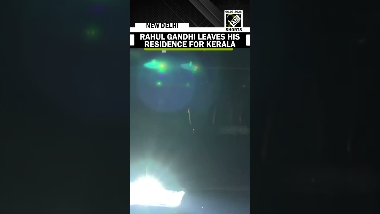 Lok Sabha LoP Rahul Gandhi leaves his residence for Kerala visit