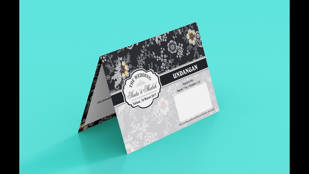 Tutorial Membuat Desain Undangan Custom Vintage dengan Corel Draw X8