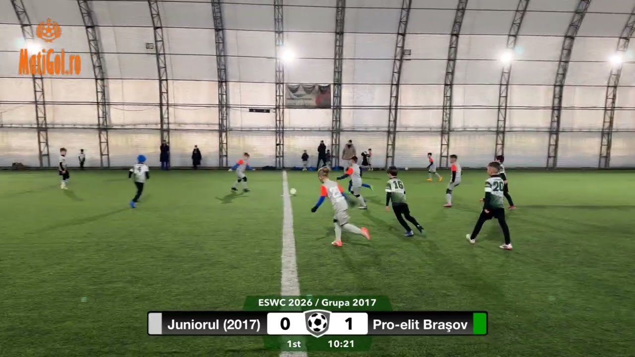 Fotbal U9 4K / ESWC 2026 / Grupa 2017 / 20-21.02.2026 / Juniorul (2017) - Pro-elite Brașov 1-7 / R1