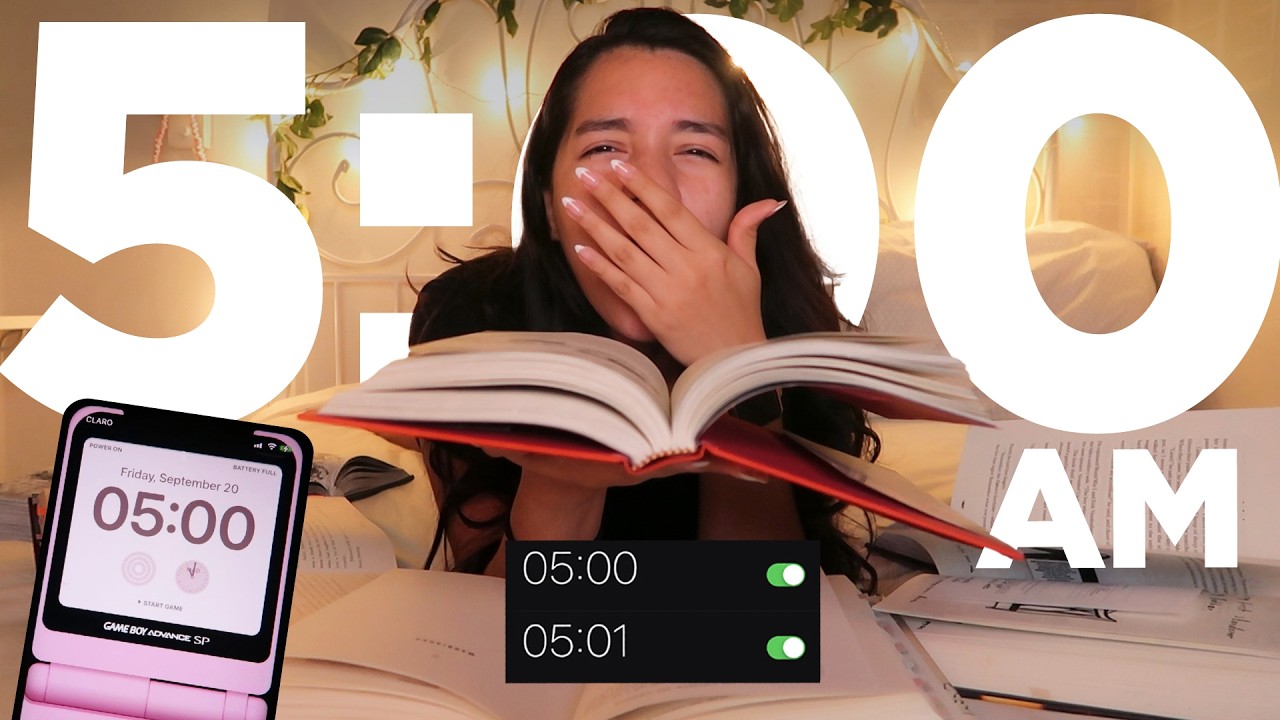 waking up at 5AM to READ everyday for a week 📖 trying to get my life together