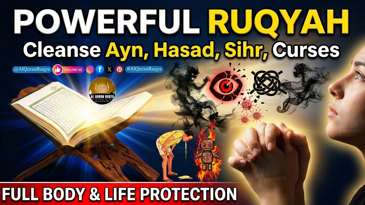 Powerful Ruqyah Shariah: Cleanse Life from Evil Eye, Hasad, Witchcraft & Curses – Humans & Jinns