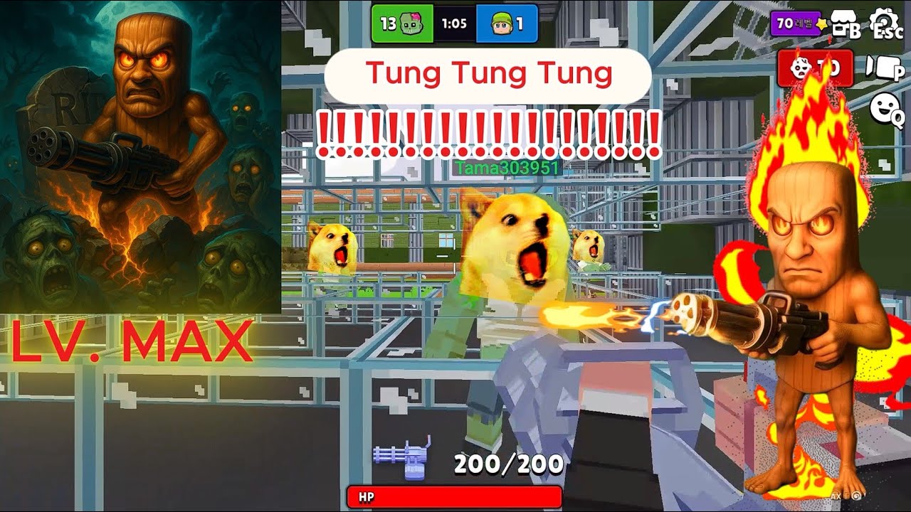 HE’S BACK!😱🔥 KoreaPro With Tung Tung Tung!!⚰️🔥 Minefun io #minefun #tungtungtungsahur #gamingmemes